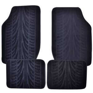 Стелки за автомобил - черни - мокет - 4 бр.