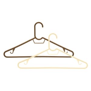 Закачалка - пластмасова - кафява - 6 бр.