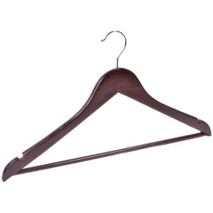 Закачалка - дървена - тъмнокафява - 2 бр.