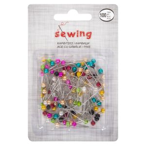 Карфици с перлени глави - 3 см. - 100 бр.