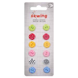 Копчета за дрехи - различни цветове - 12 бр.