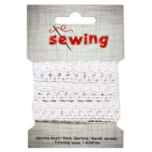 Дантела - бяла - 2 м.
