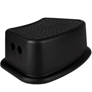 Табуретка - пластмасова - черна - 36 см.