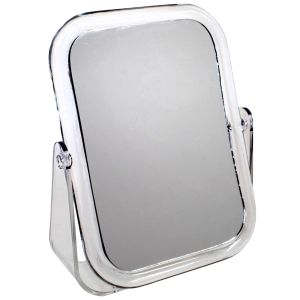 Настолно огледало - правоъгълно - прозрачно - 17 см.
