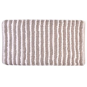 Изтривалка за баня - бежово райе - 50 х 80 см.