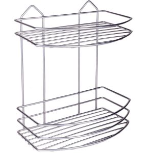 Етажерка за баня - метална - 2 нива - 25 х 30 см.
