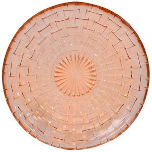 Десертна чиния - стъклена - мед - 15 см.