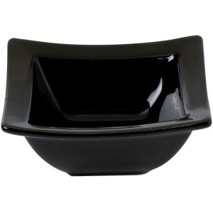 Купа - порцеланова - черна - квадратна - 10 х 4 см.