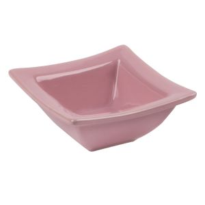 Купа - керамична - розова - квадратна - 85 мл.