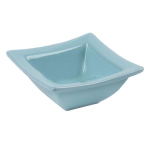 Купа - керамична - синя - квадратна - 85 мл.
