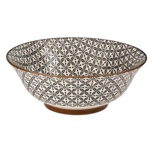 Купа - керамична - черно-бяла - 960 мл.