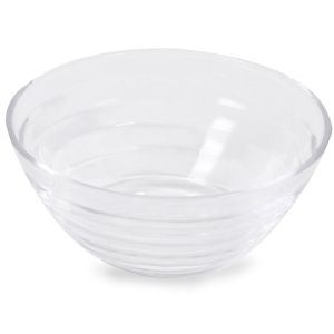 Купа - стъклена - прозрачно райе - 360 мл.