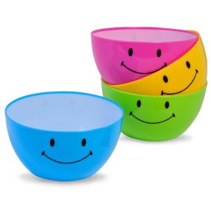 Купа - пластмасова - цветна - Smile - 600 мл. - 4 бр.