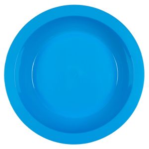 Пластмасова чиния - дълбока - тюркоаз - 25 см.