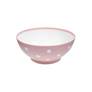 Купа - пластмасова - розова - точки - 350 мл.