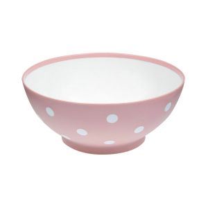 Купа - пластмасова - розова - точки - 750 мл.