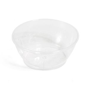 Купа - пластмасова - прозрачна - релефна - 180 мл. - 12 бр.