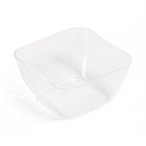 Купа - пластмасова - прозрачна - квадратна - 70 мл. - 12 бр.