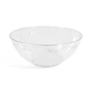 Купа - пластмасова - прозрачна - релефна - 20 х 8 см.