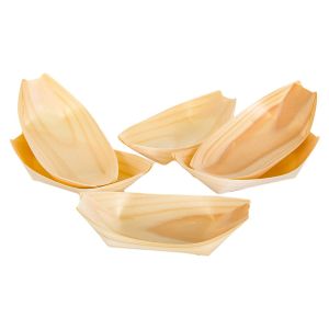 Купа - гондола - бамбукова - 14 см. - 6 бр.