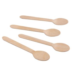 Лъжица - бамбукова - 16 см. - 15 бр.