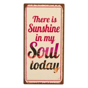 Декоративен магнит за хладилник - Sunshine - 10 х 5 см.