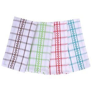 Кухненски кърпи - цветно каре - 39 х 58 см. - 4 бр.