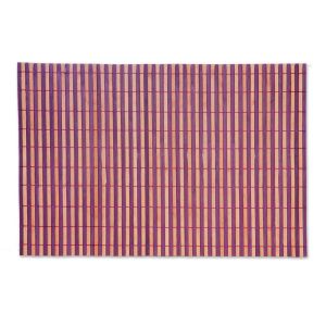 Подложка за хранене - бамбукова - лилаво райе - 30 х 45 см.