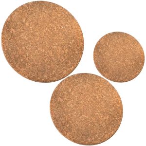Подложки за горещи съдове - корк - различни размери - 3 бр.
