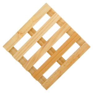 Подложка за чаши - квадратна - дървена - 10 х 10 см.