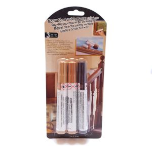 Коригиращ маркер за мебели - 2.5 мл. - 3 бр.