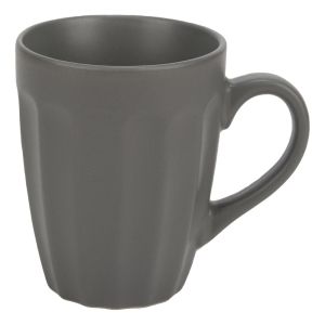 Керамична чаша - графит - релефна - 280 мл.