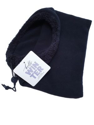 Спортна яка - черна - с ластик