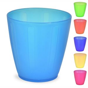 Чаша - пластмасова - цветна - 240 мл. - 6 бр.