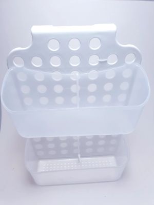 Закачаща се поставка за баня - двойна - пластмасова