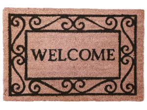 Входна изтривалка - кафява - WELCOME - 40 x 60 см.