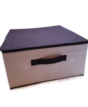 Кутия за съхранение - кафява - 40 х 40 х 20 см.