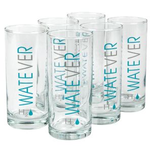 Чаша - стъклена - прозрачна - Watever - 270 мл. - 6 бр.