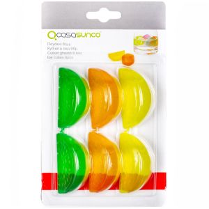 Форми за лед - лимонови резени - 6 бр.