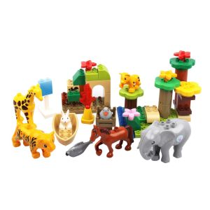 Конструктор - зоопарк - със звук - 51 части