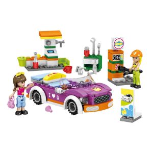 Конструктор - Fashion Girls - бензиностанция - 180 части