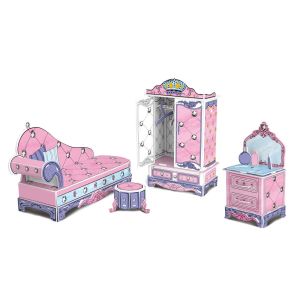 3D пъзел за оцветяване - мебели - 53 части + 6 маркера