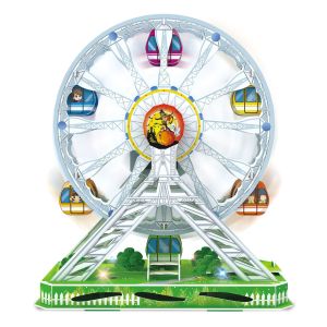 3D пъзел - Виенско колело - с музика и светлини - 77 части