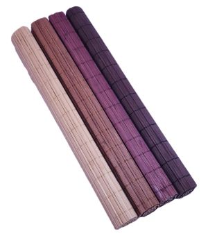 Подложки за хранене - бамбукови - кафяви - 30 х 43 см. - 4 бр.