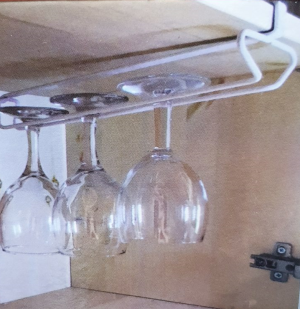 Поставка за чаши със столче - метална - 25 см.