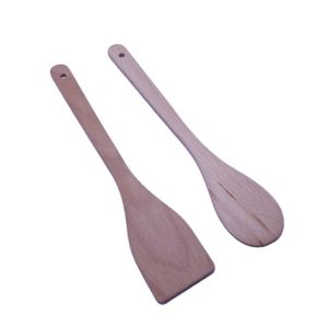 Лъжица + шпатула - дървени - 30 см.