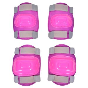 Наколенки и налакътници за скейтборд - цикламени - 4 бр.