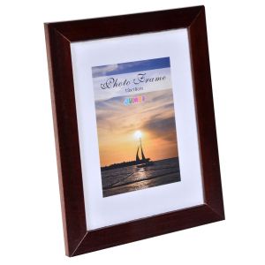 Рамка за снимка - дървена - тъмно кафява - 13 x 18 см.