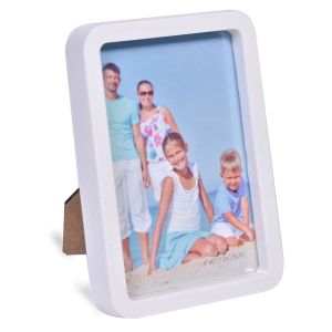 Рамка за снимка - бяла - със стойка - 10 x 15 см.