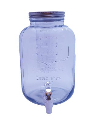 Буркан - стъклен - с канелка и инфузер - 5 л.